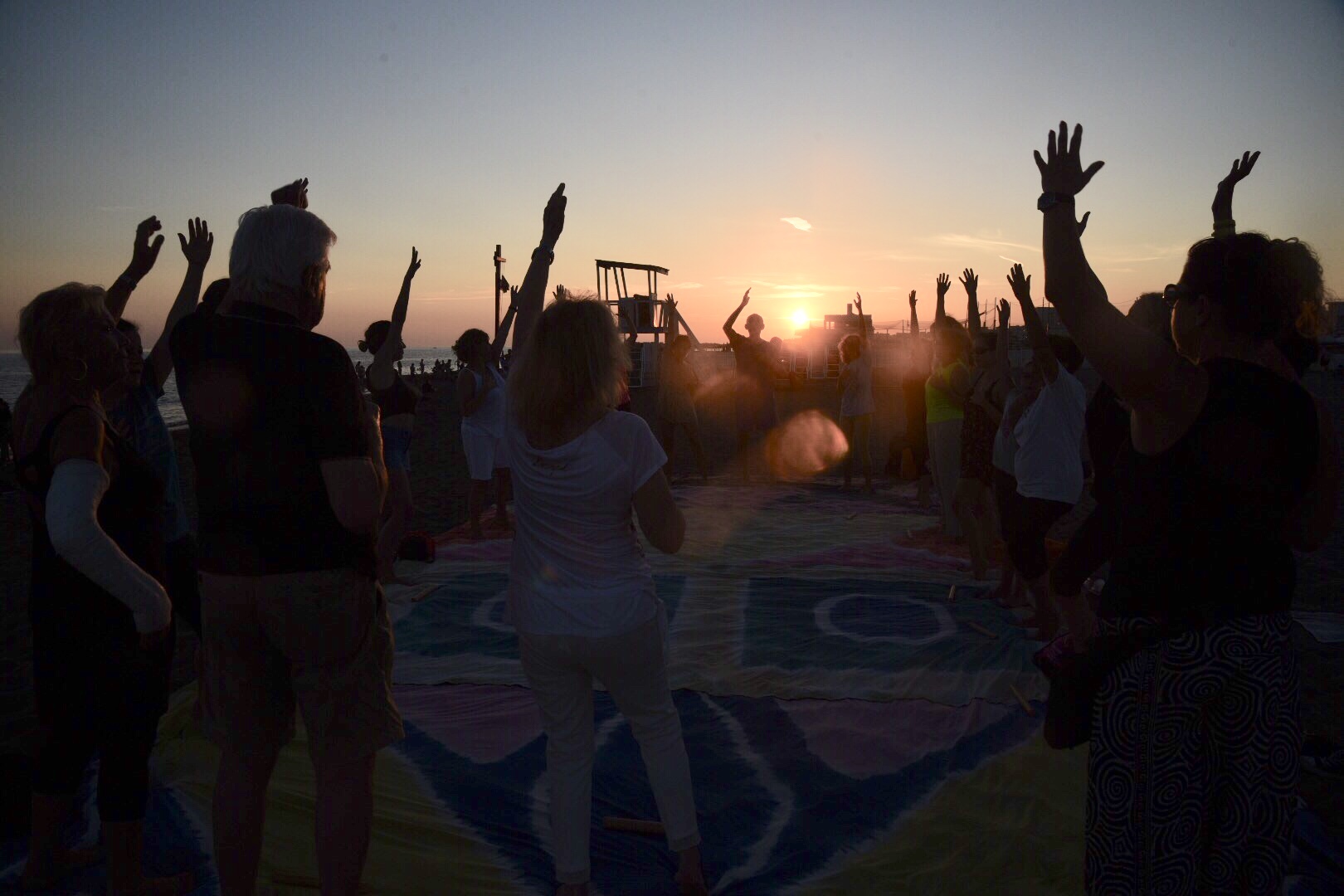 Bioenergetica sulla spiaggia a Ostia